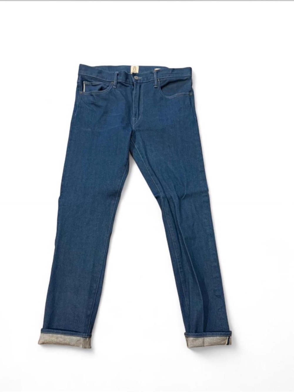 Slim Straight Men's Jeans in Deep Indigo Blue
